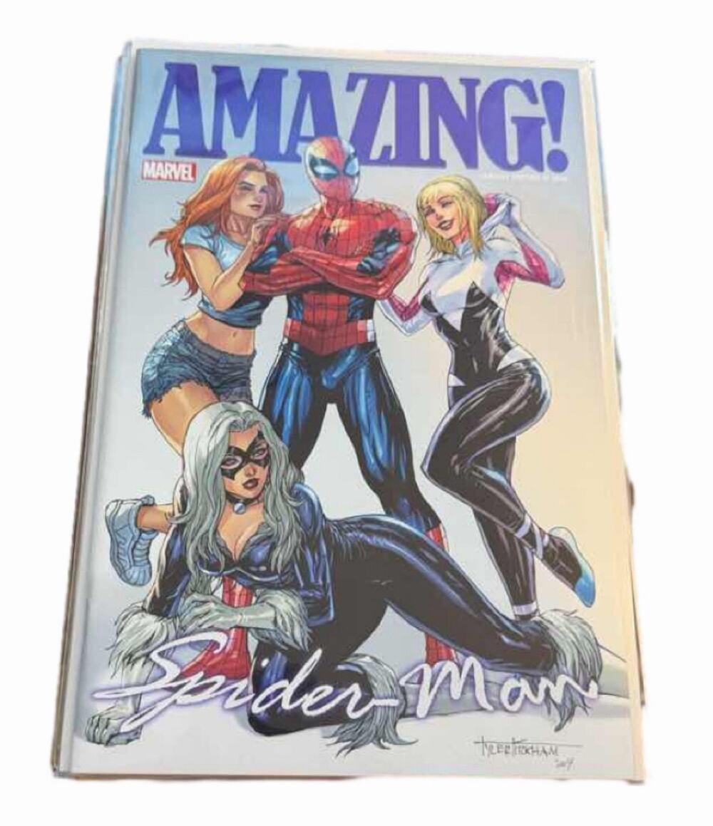 Amazing Spider-Man Tyler Kirkham Variant Mary Jane Black Cat Spider-Gwen